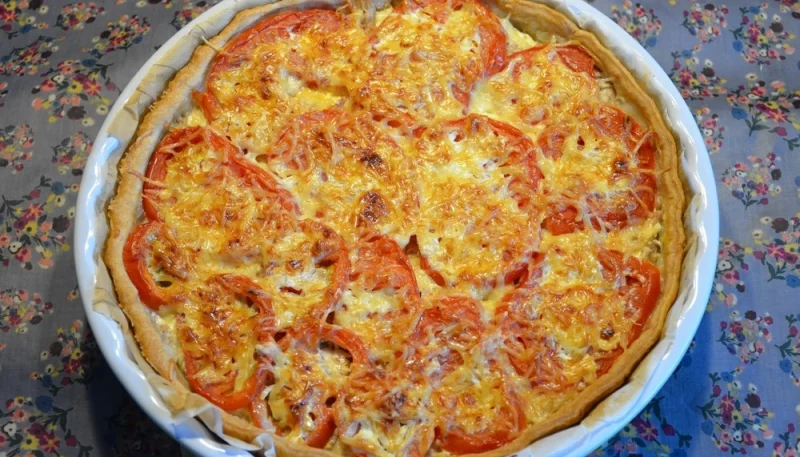 Tarte au thon et aux champignons