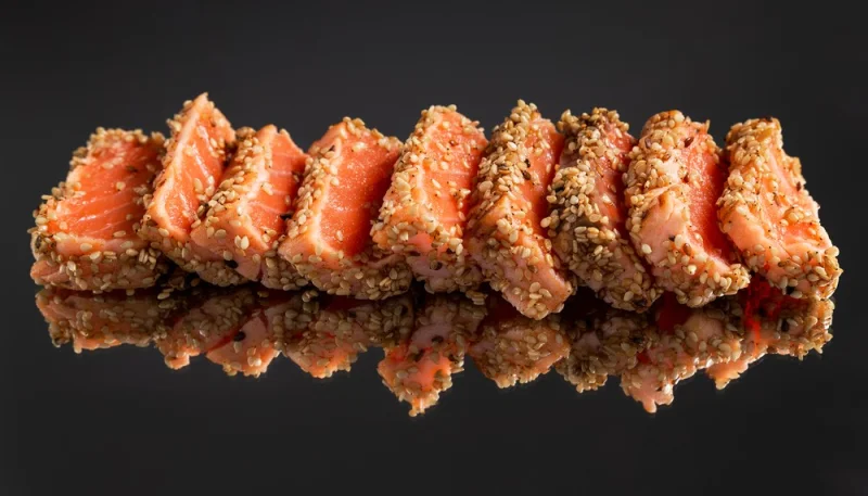 Filet de saumon en croûte de sésame