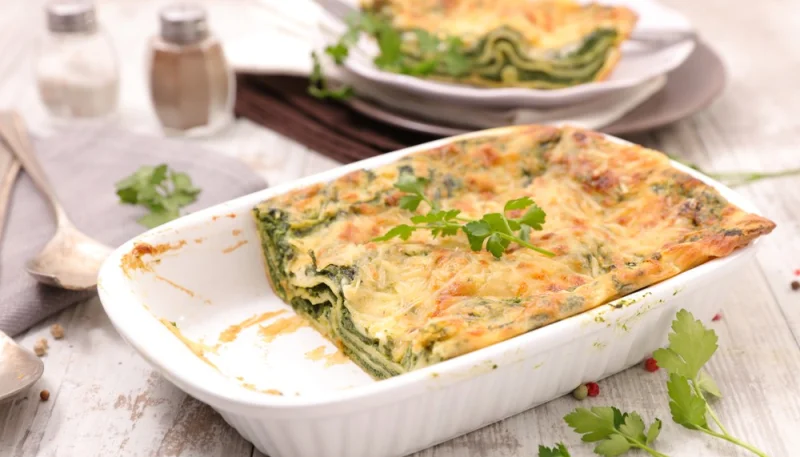 Lasagnes aux épinards et à la ricotta