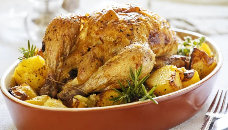 Poulet rôti aux herbes aromatiques