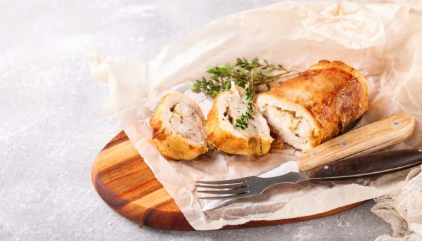Roulés de poulet au fromage