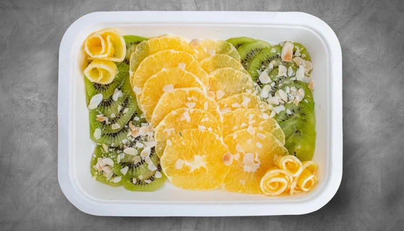 Carpaccio kiwi orange