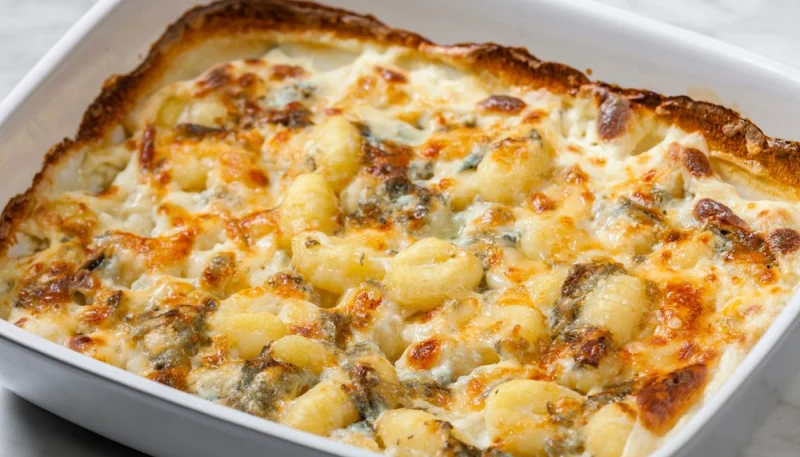 Gratin de gnocchis aux trois fromages