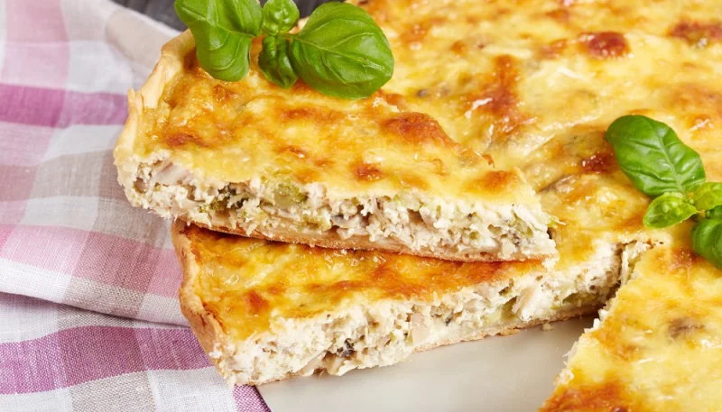 Quiche aux restes de viande