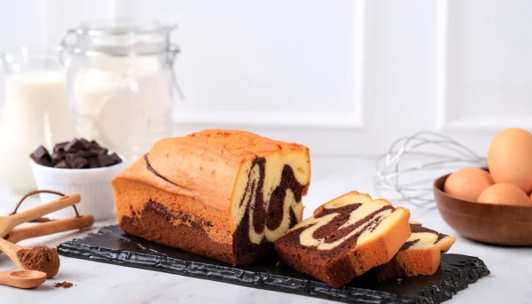 Gâteau marbré au chocolat