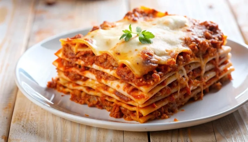 Lasagnes maison à la bolognaise