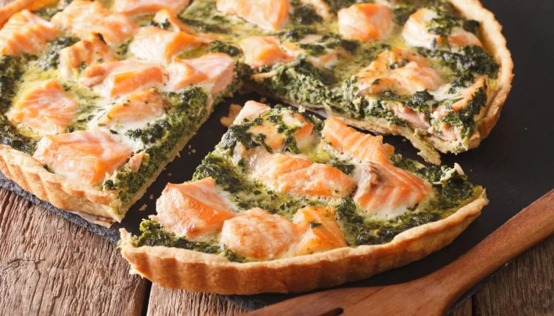 Quiche saumon et épinards