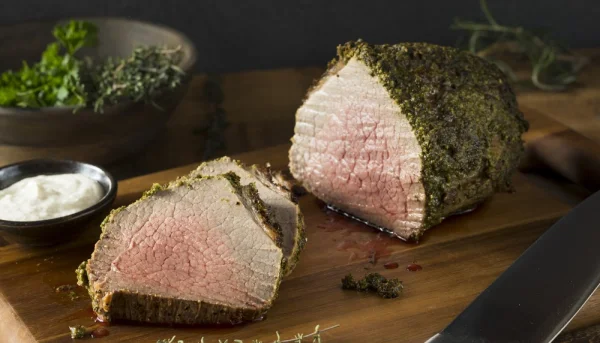 Rôti de bœuf en croûte d'herbes