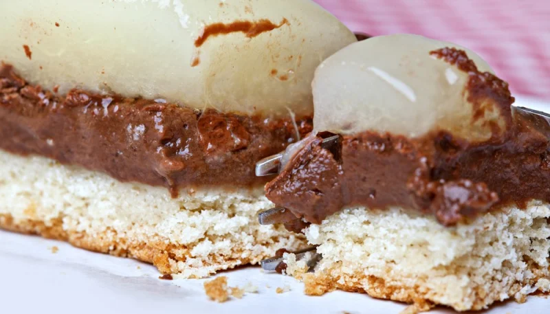 Tarte fine aux poires et chocolat