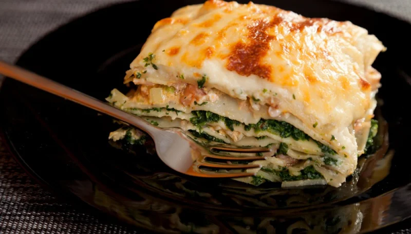 Lasagnes au saumon et épinards