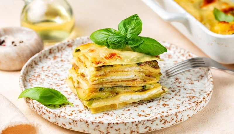 Lasagnes de courgettes au fromage