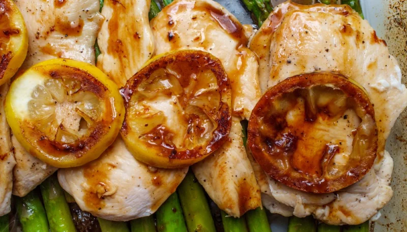 Poulet sauté au miel et citron