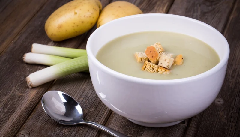 Velouté de poireaux et pommes de terre