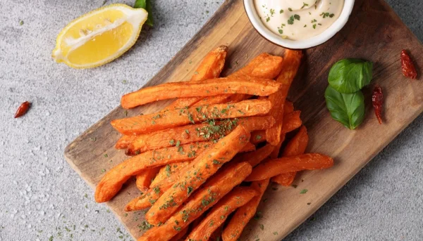 Baguettes de patate douce