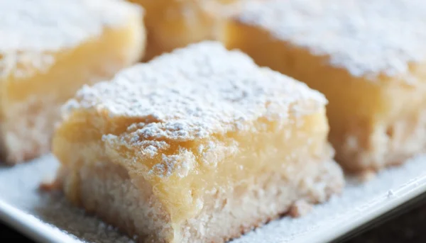 Carrés au citron fondants