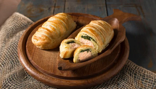 Filet de saumon en croûte feuilletée