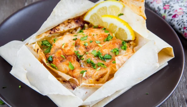 Filets de saumon en papillote
