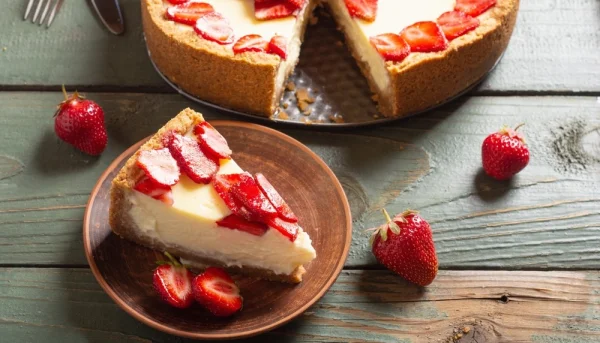 Gâteau au fromage à la fraise