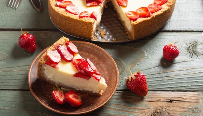 Gâteau au fromage à la fraise