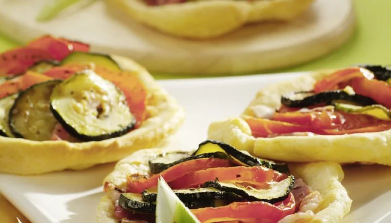 Tartelettes faciles aux légumes du soleil