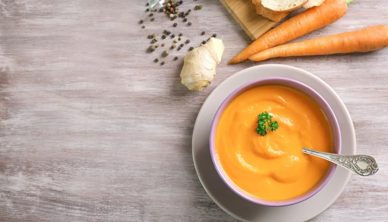 Velouté de carottes et gingembre