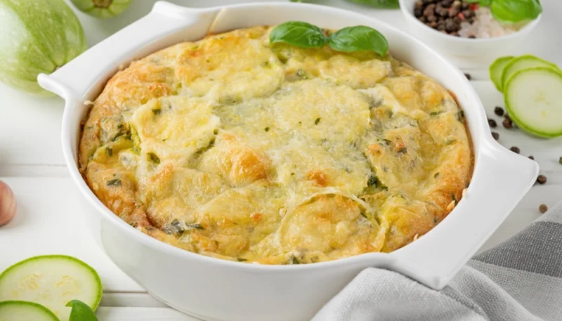 Casserole de courgette gratinée