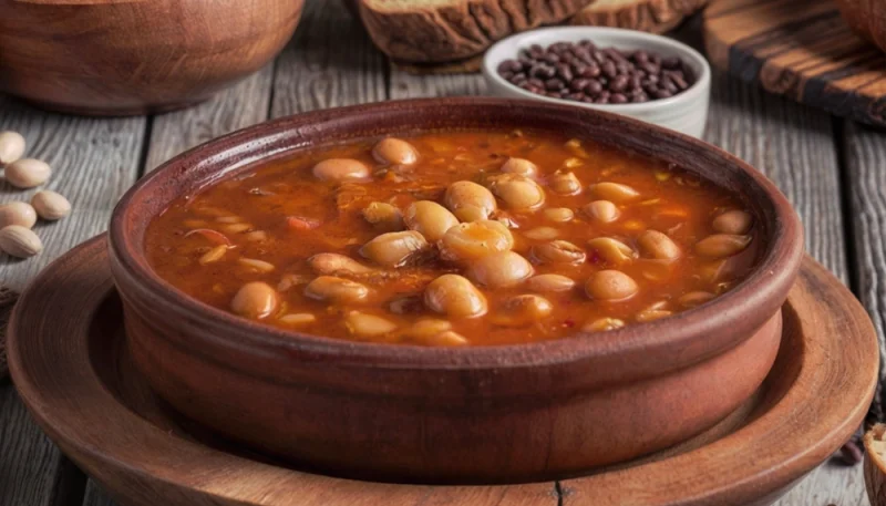 Haricots mijotés à la tomate