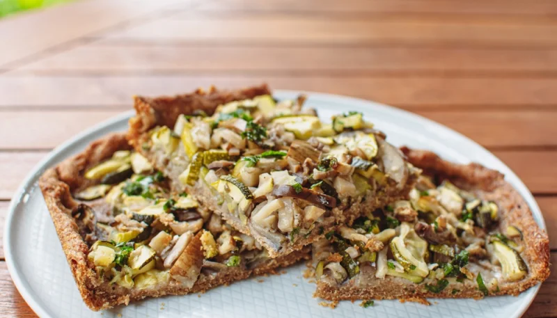 Pizza végétalienne maison