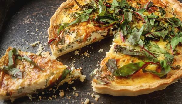Quiche aux blettes et fromage fondant