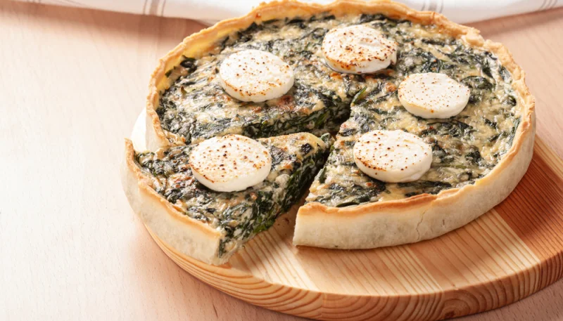 Quiche aux épinards et fromage de chèvre facile