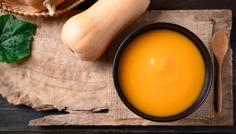 Soupe de courge à la noisette