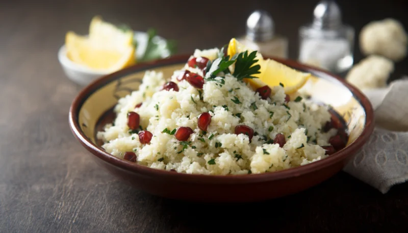 Taboulé de chou-fleur aux herbes et grenade : une recette fraîche et légère