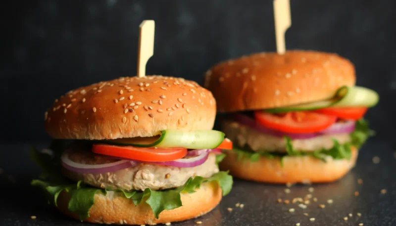 Burger au thon maison frais et léger