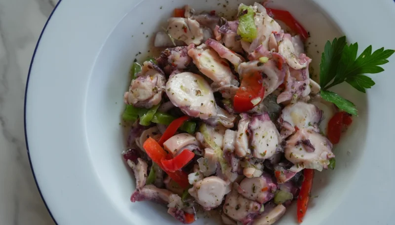 Ceviche de pieuvre