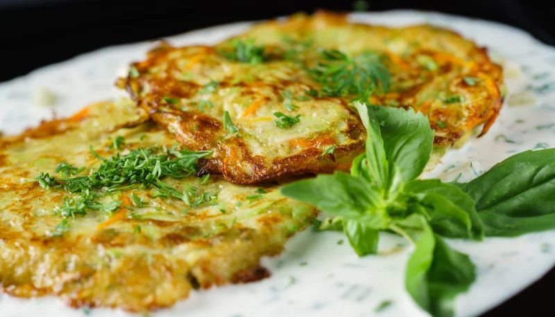 Galettes de courgettes aux herbes