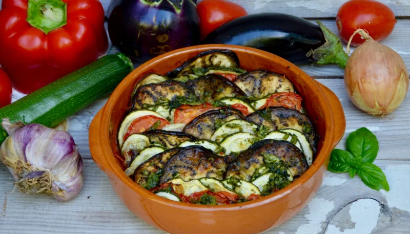 Tian de légumes d'été au four