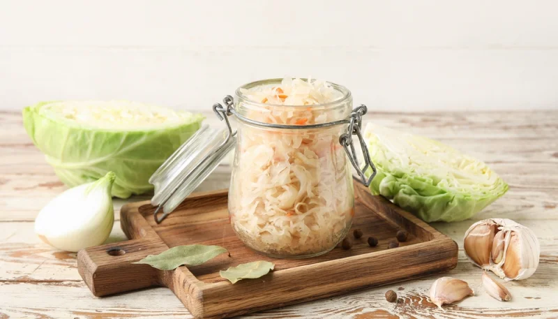 🥬 Choucroute maison fermentée (chou lacto-fermenté)