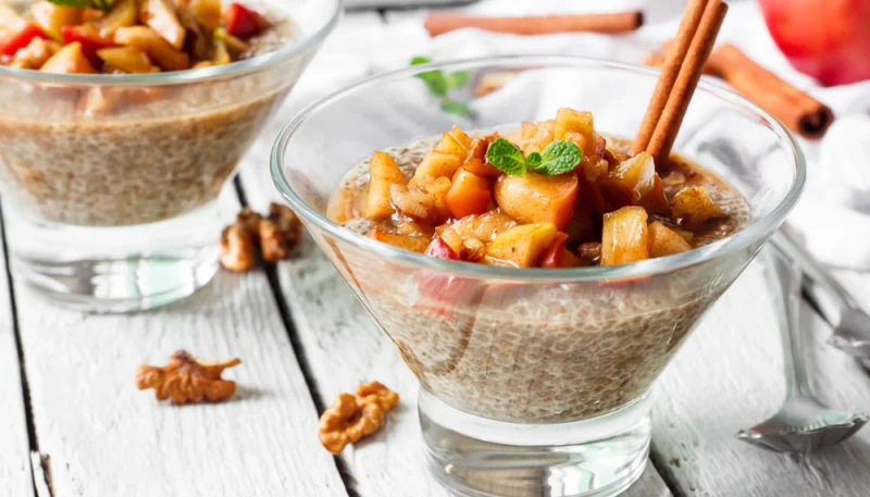 🍎 Compote pomme-poire & graines de chia (sans sucre ajouté)