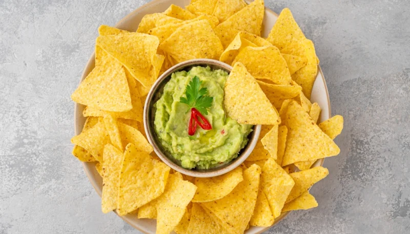 🥑 Guacamole express & nachos maison