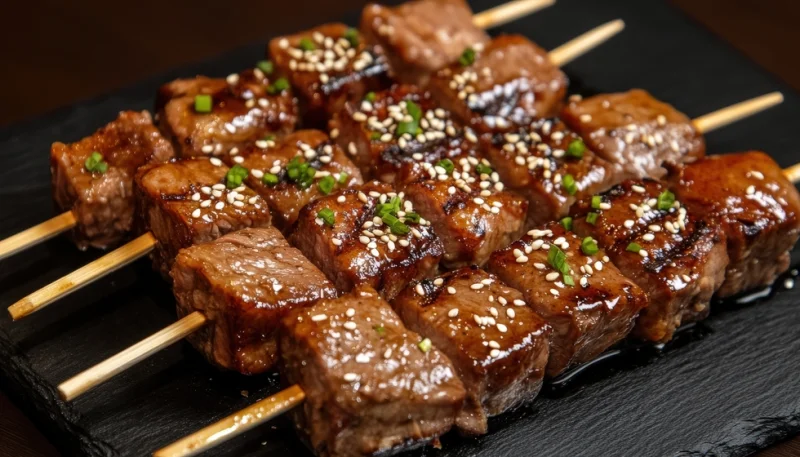 🥢 Mini brochettes de bœuf teriyaki