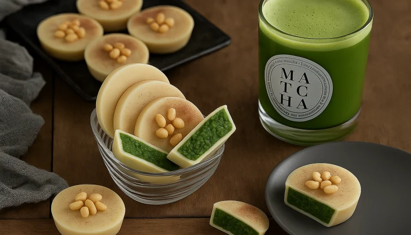 Butter cups au matcha et chocolat blanc