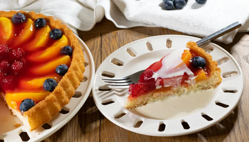 🍓 Tarte aux fruits sur génoise (nappage brillant)