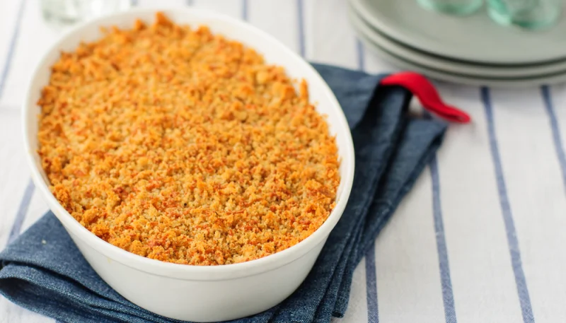 🥘 Crumble salé aux légumes du soleil rapide