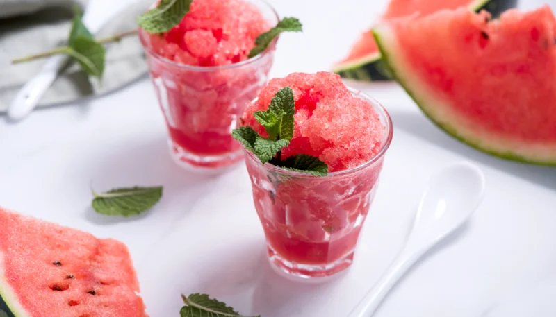 🍉 Granité pastèque-menthe maison