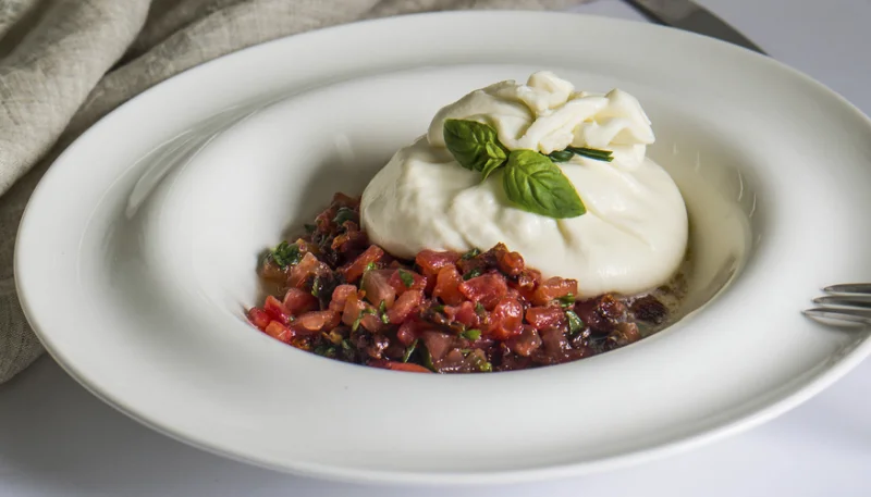 🍅 Tartare de tomates anciennes et burrata