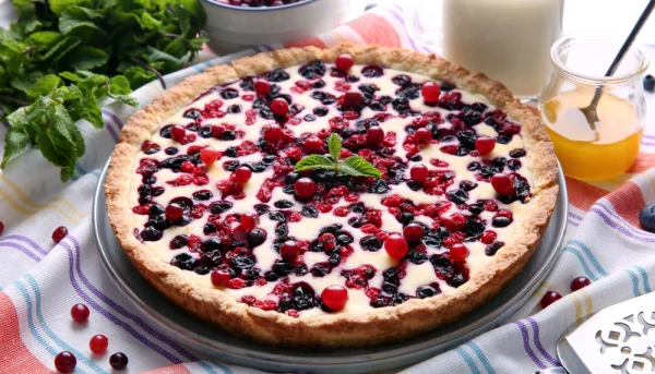 🍓 Tarte au yaourt et aux fruits rouges