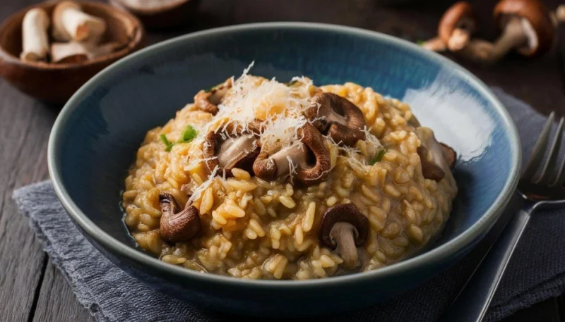 🍚 Risotto crémeux aux champignons sauvages