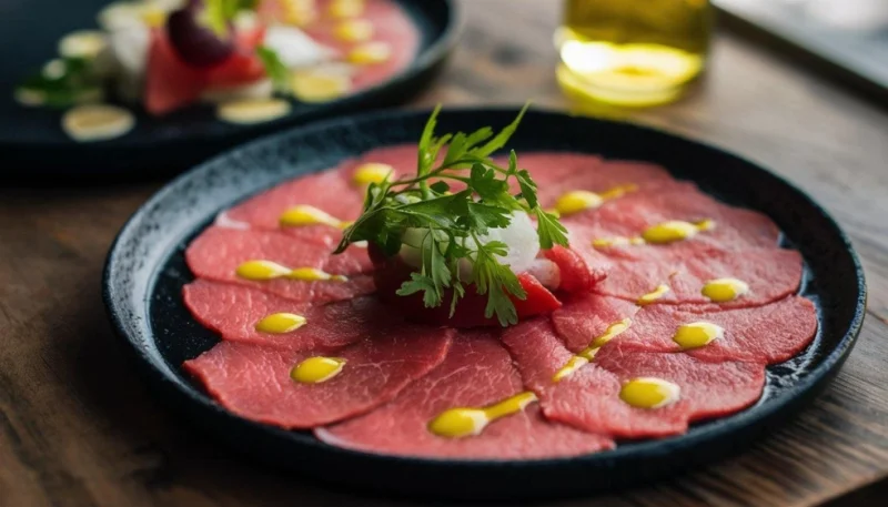 Carpaccio de bœuf à l’italienne