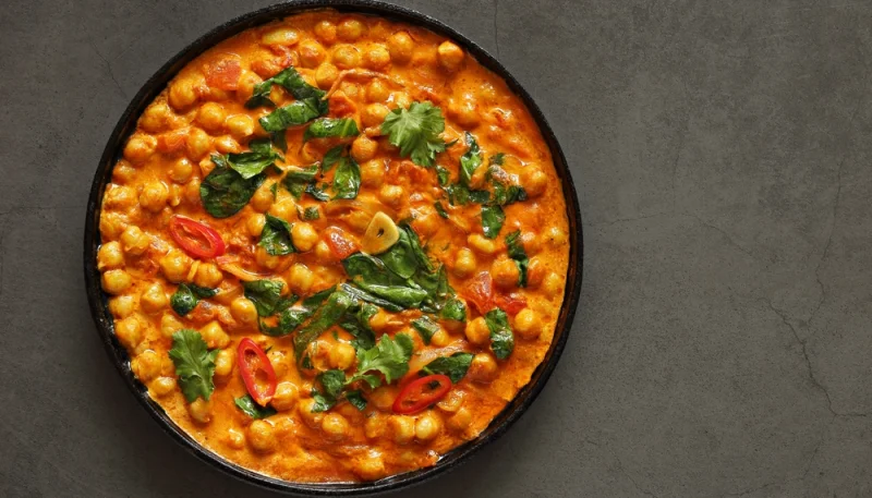 🍛 Curry de pois chiches et épinards maison