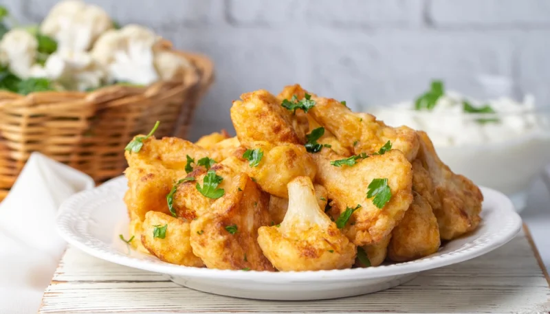 🌸 Fleur de saveurs – Beignets de chou-fleur